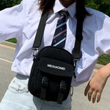 Canvas Crossbody Bag Moisture-proof Lightweight Adjustable Large Capacity