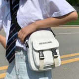 Canvas Crossbody Bag Moisture-proof Lightweight Adjustable Large Capacity