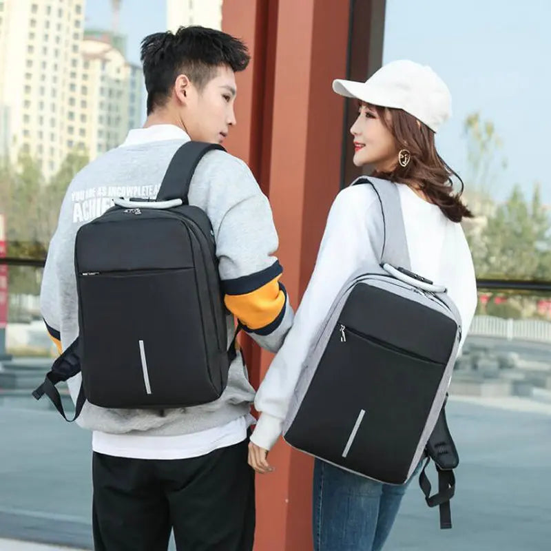 USB Charging Men Backpack Travel Mochila Anti Thief Backpack