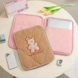 Cartoon Pattern Embroidery Laptop Sleeve 13in 11in Tablet Case Bag