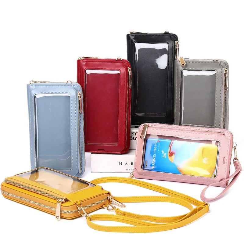 Multifunctional Touch Screen Mobile Phone Bag Large Capacity Messenger Bag