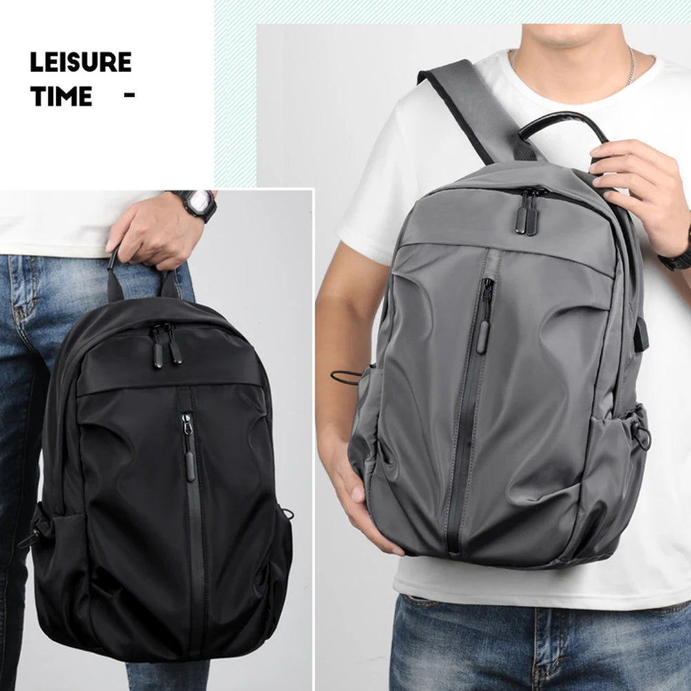 USB Charging Laptop Backpack Oxford Cloth Waterproof School Bag