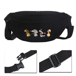 Cartoon Pattern Unisex Waist Bag Outdoor Sports Cycling Bag