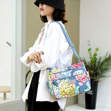 Nylon Messenger Bags Zipper Printed Ladies Crossbody Bag Vintage Bolsas