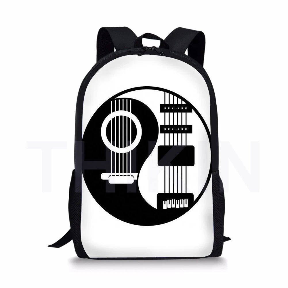 Musical Instruments Printing School Backpack for Kids