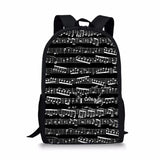Musical Instruments Printing School Backpack for Kids