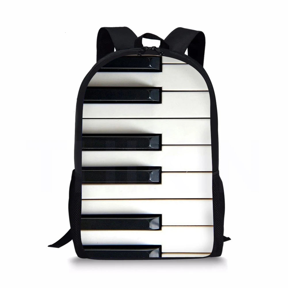 Musical Instruments Printing School Backpack for Kids