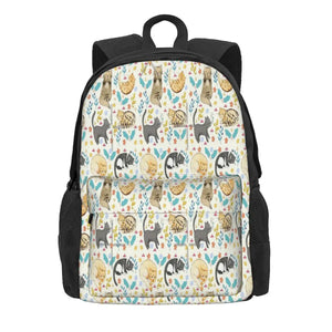 Cat Print Backpack for Men and Women