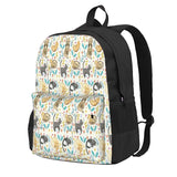 Cat Print Backpack for Men and Women