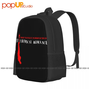 MCR Eyeball First Bullets Backpack Large Capacity Travel Gym Bag