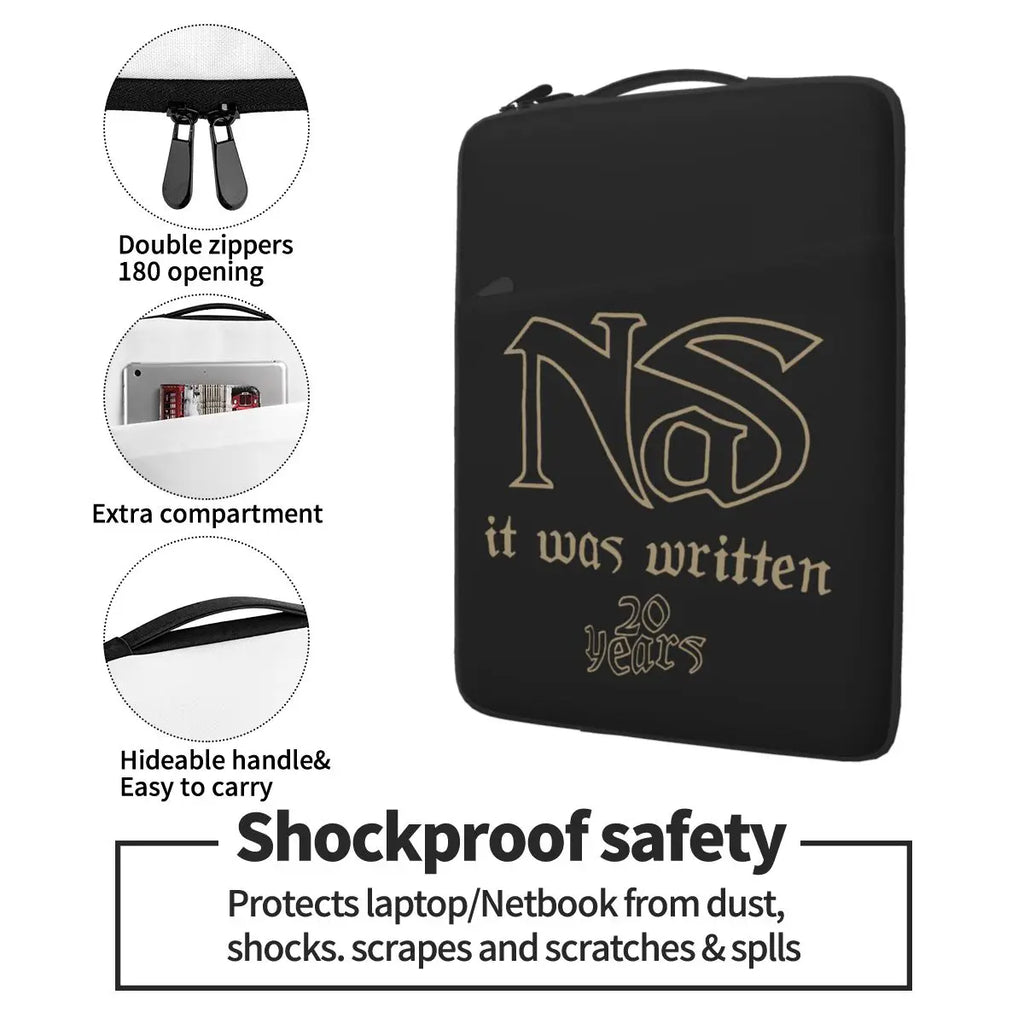 NAS Concert Tour Laptop Bag 13-15 inch Waterproof Protective Cover Briefcase