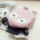 Cartoon Owl Pattern Crossbody Bag for Kids Girls