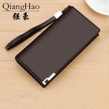 Men's Multifunction Wallet Clutch Zipper Phone Bag