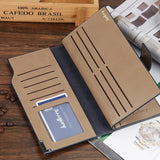 Long Men Purse Wallet Clutch PU Leather Male Business Wallet