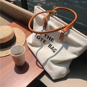 Brands Canvas Tote Women Handbag Casual Letter Shopper Bags for Women