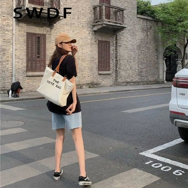 Casual Letter Shopper Bags for Women Shoulder Crossbody Bag Women's Bag