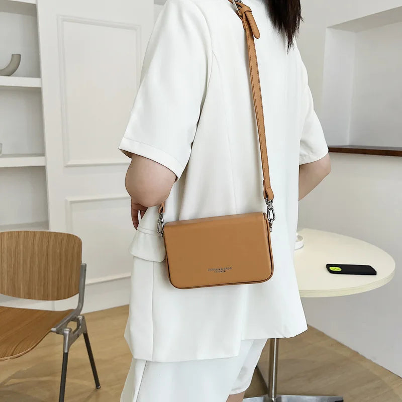 Small Square Bag Woman Ins Handbag Solid Shoulder Bag Crossbody
