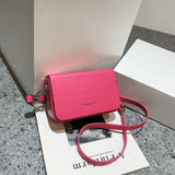 Small Square Bag Woman Ins Handbag Solid Shoulder Bag Crossbody