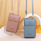 Mini Leather Crossbody Bag for Women - Matte Shoulder Clutch