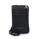 Mini Leather Crossbody Bag for Women - Matte Shoulder Clutch