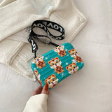 Cartoon Print Small Women's Messenger Bag Chain Crossbody B304