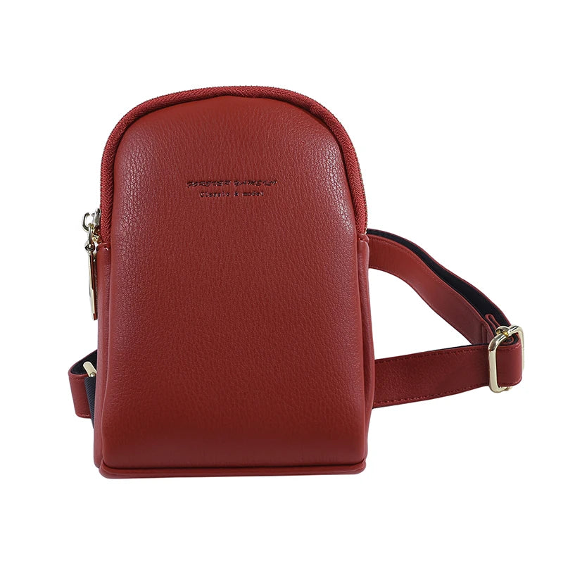 Women's Chest Pack Bag Hip Hop Banana Belt Bag Mini High Crossbody Bags