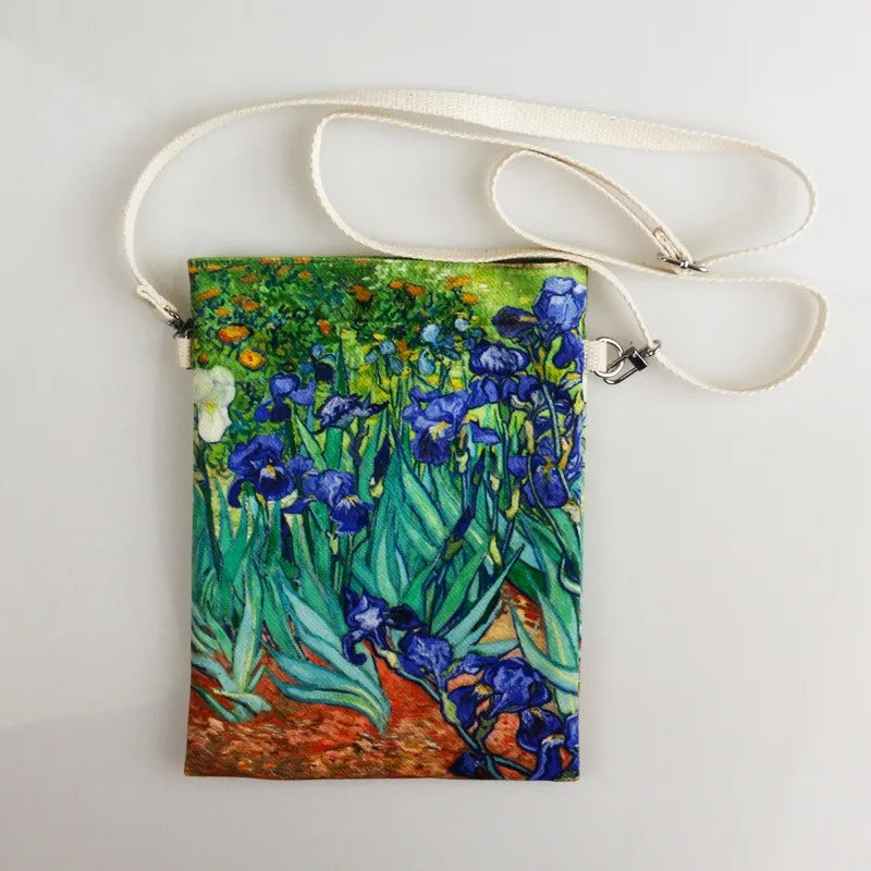 Student Tutoring Bag Canvas Portable Junior High School Cartoon Art Handbag