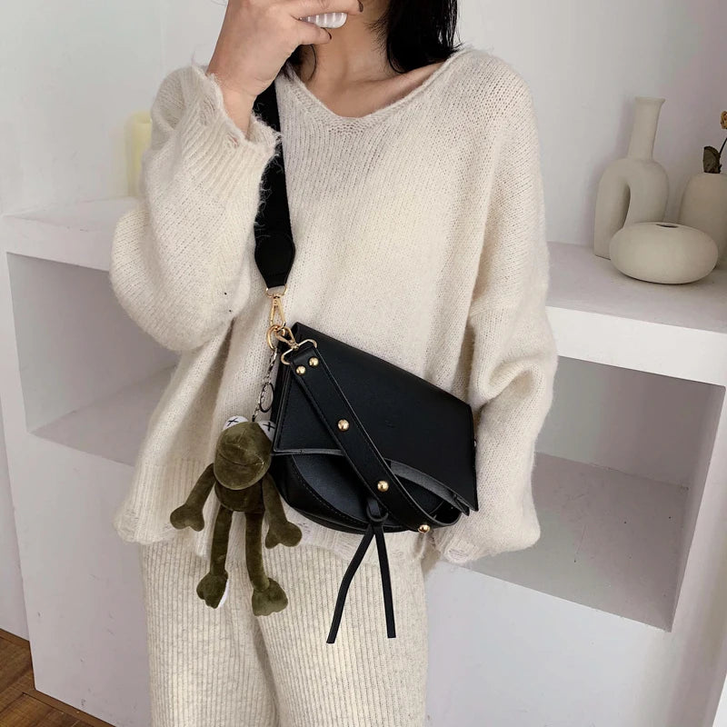 Women Crossbody Bag Handbag With Doll Female Shoulder Messenger Bags