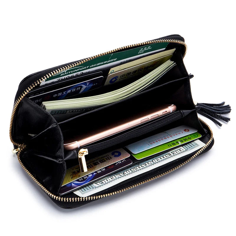 Large Capacity Leather Wallet for Women
