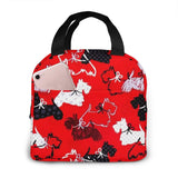 Cartoon Westie Lunch Bag Insulated Tote Picnic Food Cooler Pouch