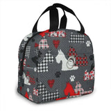 Cartoon Westie Lunch Bag Insulated Tote Picnic Food Cooler Pouch