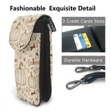 Universal Leather Cell Phone Bag Shoulder Pocket Wallet Pouch Case