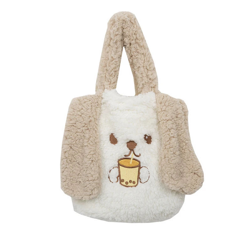 NONSAR Long Ear Plush All-Match Small Bag