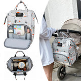 Large Capacity Nappy Backpack Multi-function Waterproof Mom Baby Bag