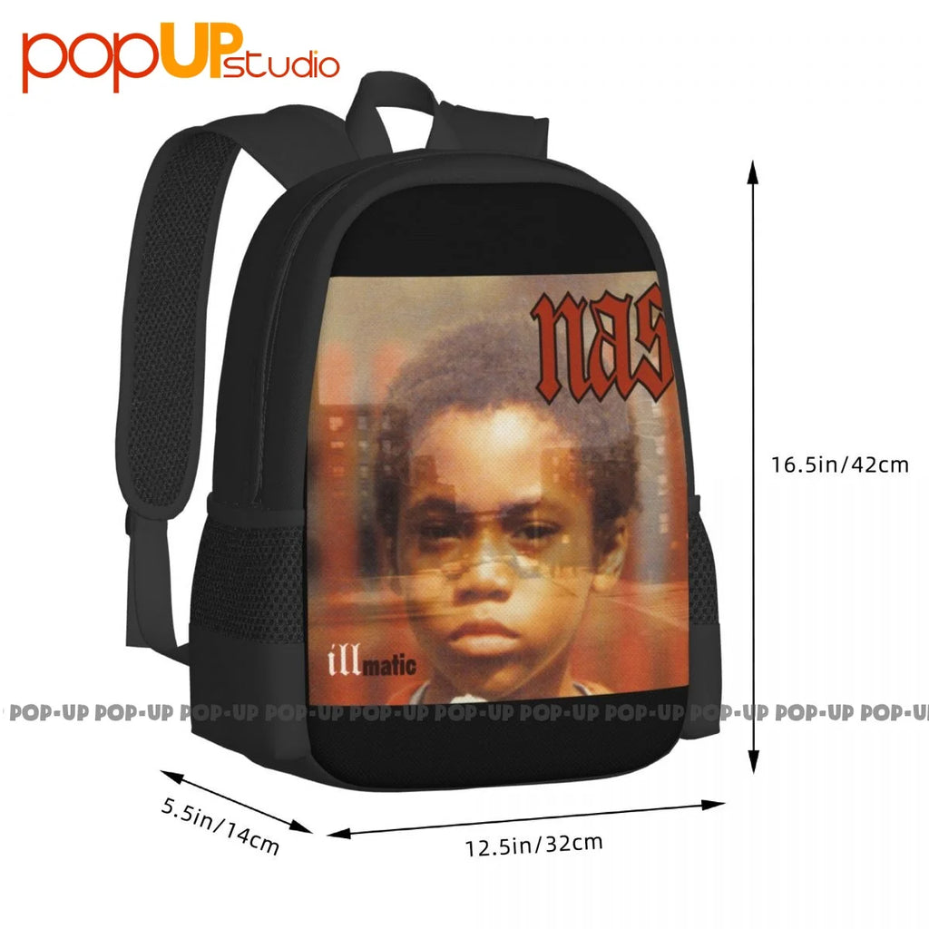 Nas Illmatic Classic Hip Hoprap York Backpack Large Capacity