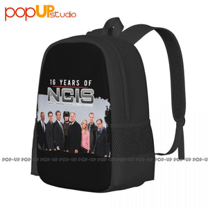 Ncis Anniversary Signature 16 Years Backpack Large Capacity Travel Art Print