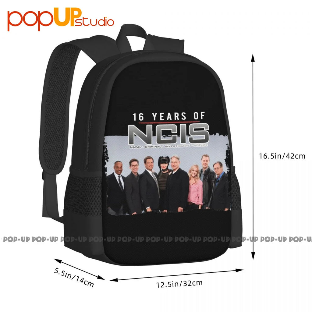 Ncis Anniversary Signature 16 Years Backpack Large Capacity Travel Art Print