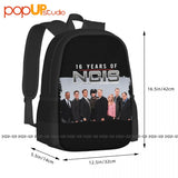 Ncis Anniversary Signature 16 Years Backpack Large Capacity Travel Art Print