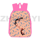 16 Inch Pink 3D Anime Haikyuu Bag Nekoma Backpack Girls Boys School Bags