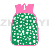 16" Pink 3D Anime St Patrick's Backpack Kids School Bag