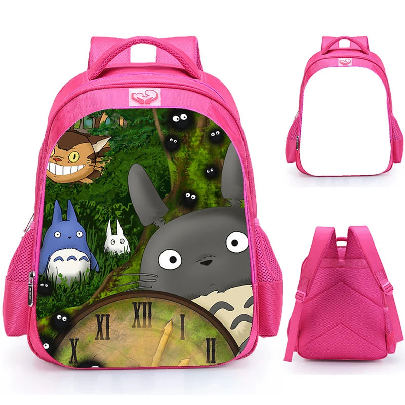 16 inch Totoro Backpack Anime Bookbag School Bags Girls Travel Bagpack