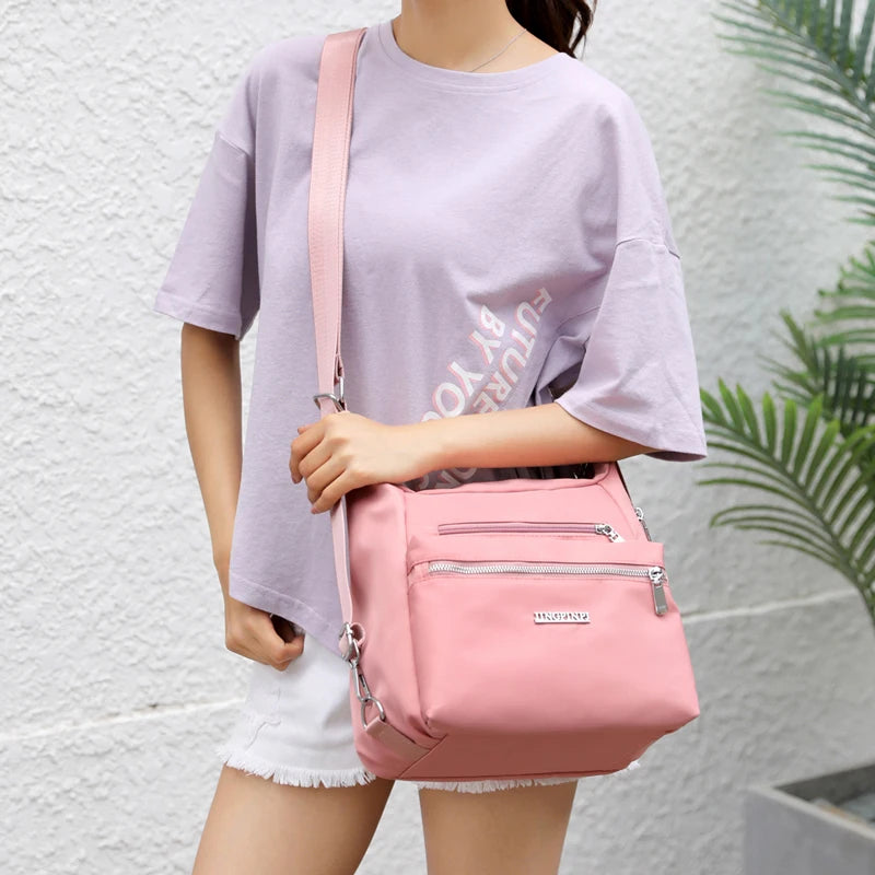 Women's Nylon Shoulder Bag CrossBody Handbag