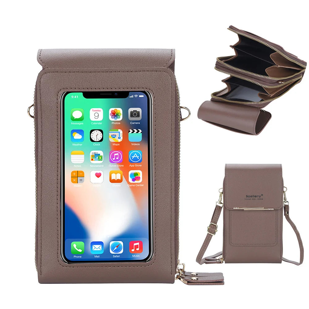 Women's Mobile Phone Bag Versatile Women's Bag With Diamond Buckle