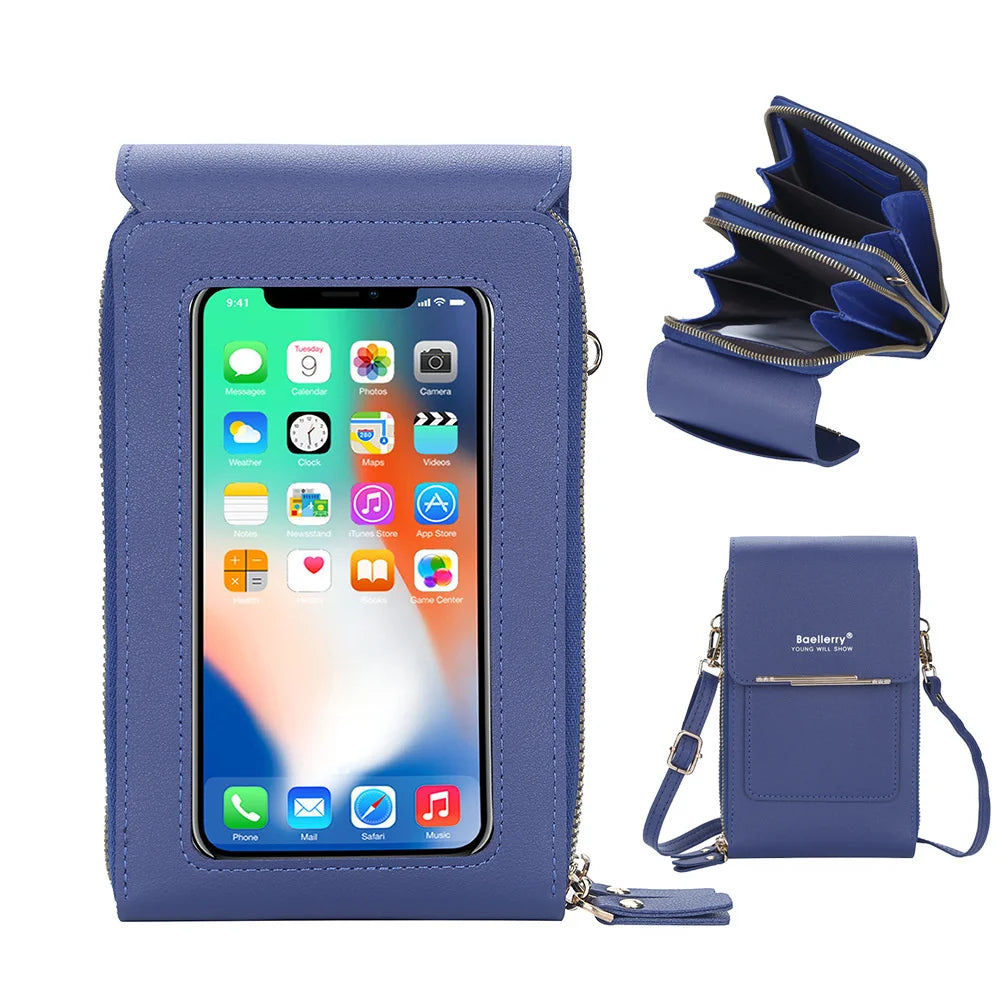 Women's Mobile Phone Bag Versatile Women's Bag With Diamond Buckle