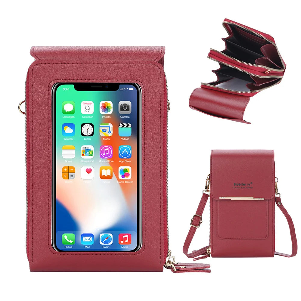 Women's Mobile Phone Bag Versatile Women's Bag With Diamond Buckle