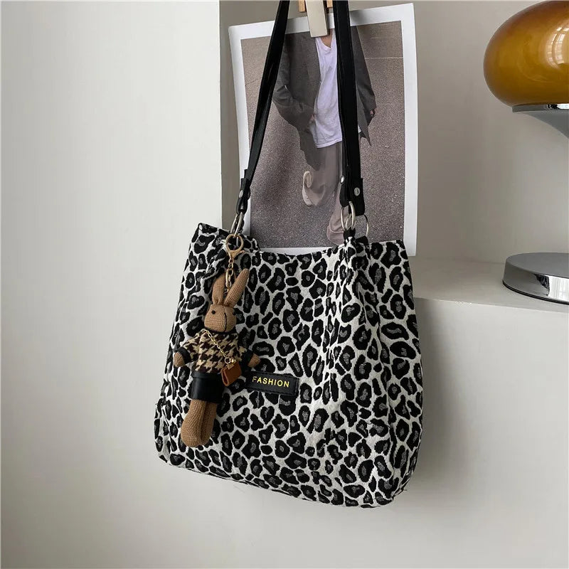 Leopard Shoulder Bag for Women Ladies Handbags Small Bag OL Style