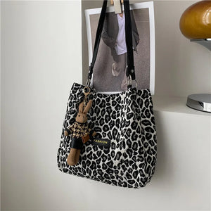 Leopard Shoulder Bag for Women Ladies Handbags Small Bag OL Style