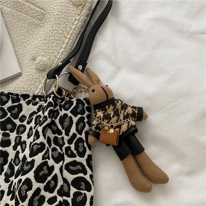 Leopard Shoulder Bag for Women Ladies Handbags Small Bag OL Style