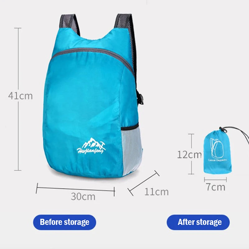 20L Foldable Lightweight Outdoor Backpack Camping Hiking Travel Bags