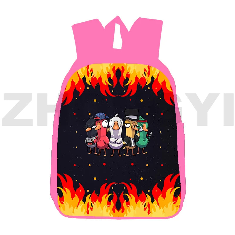 3D Goose Goose Duck Backpack for Girls Casual Woman Travel Bag